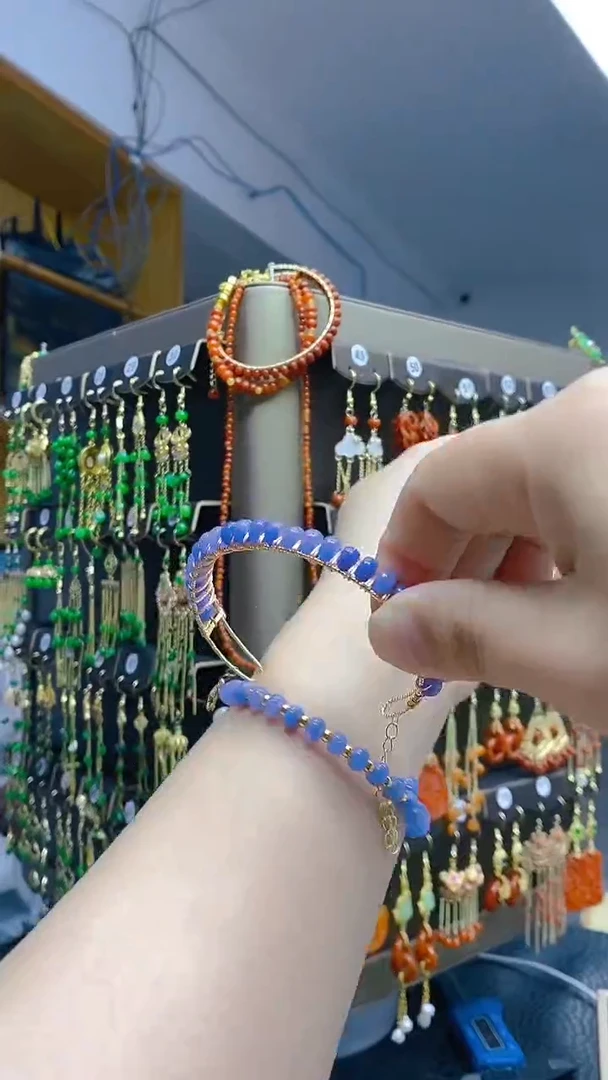 【闪购商品】翡翠耳饰合金436翡翠手镯