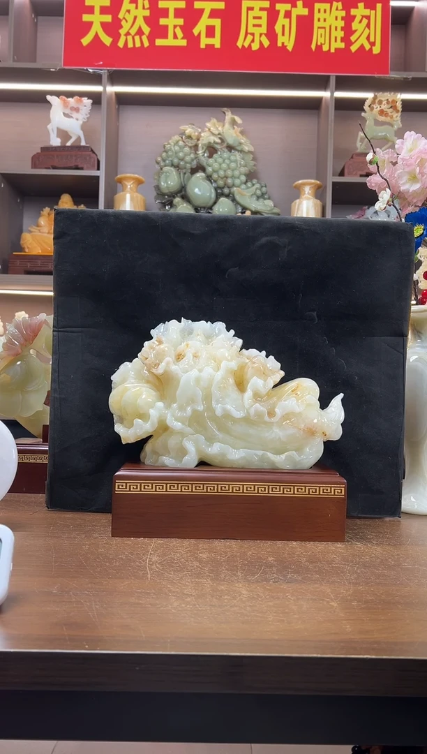 玉31*27横白菜摆件