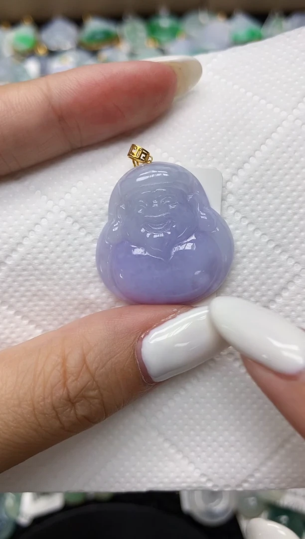 颈饰18K金镶嵌翡翠 11111111111