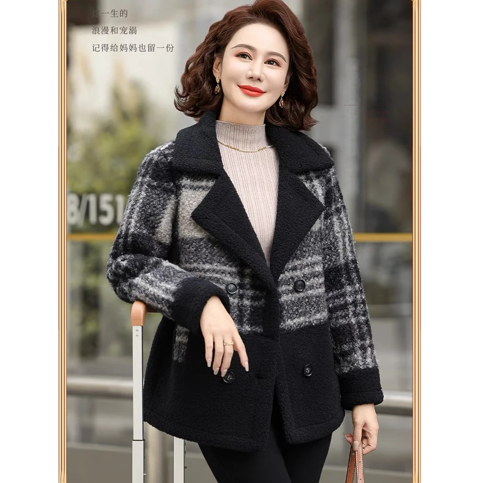 【撤柜样品】X02秋冬季气质百搭外套咖啡商家提供