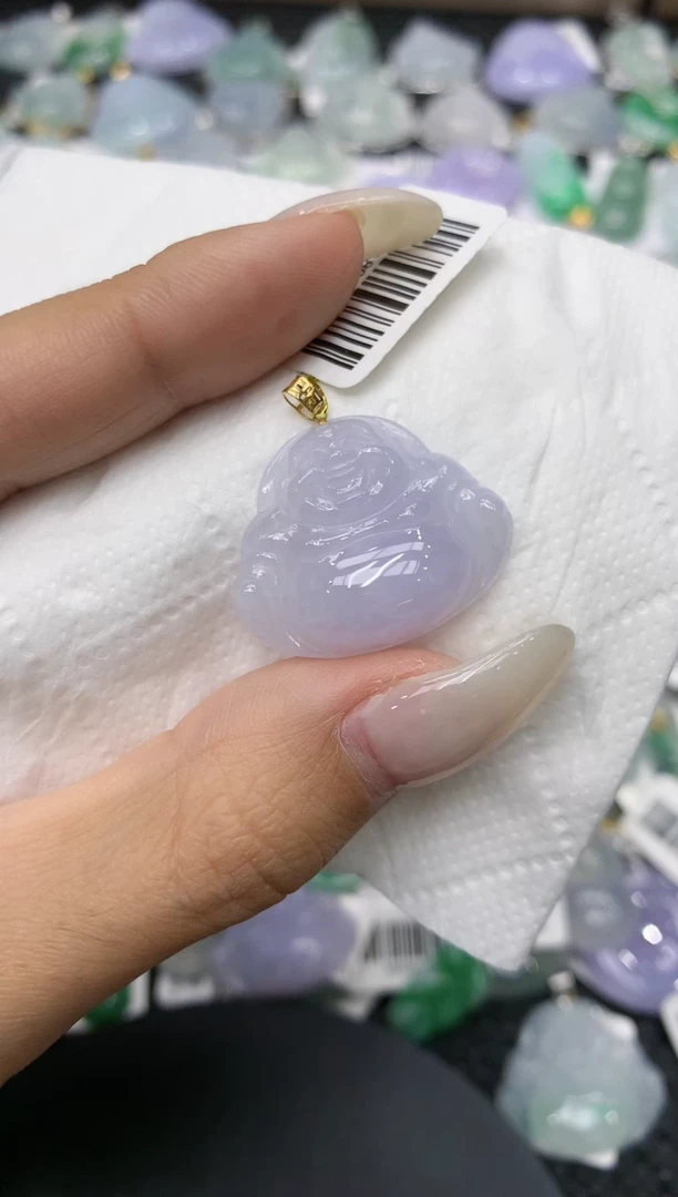 颈饰18K金镶嵌翡翠11111111111