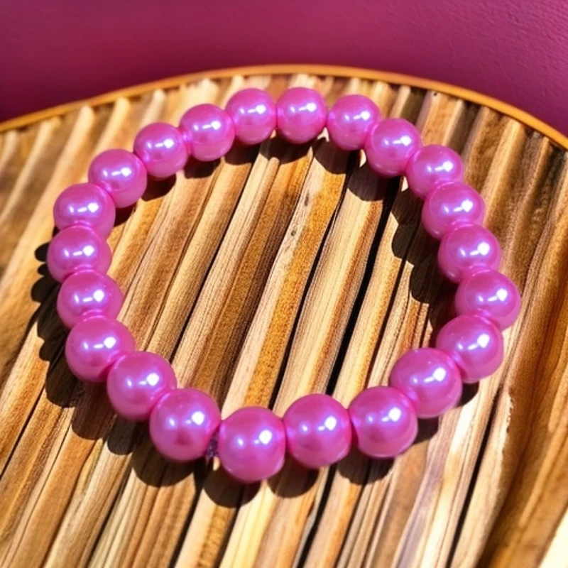 171#水染贝珠美人粉DIY手串