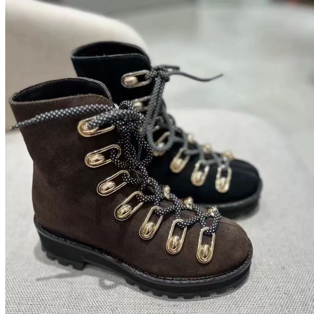 撤柜小金豆翻毛皮短靴