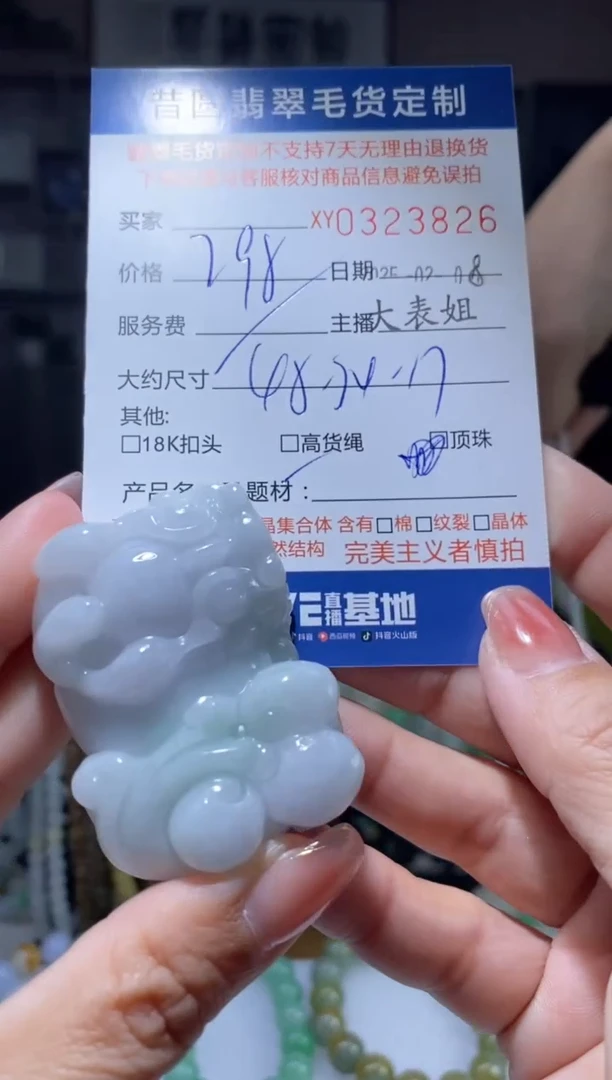 【闪购商品】翡翠颈饰未镶嵌翡翠323826