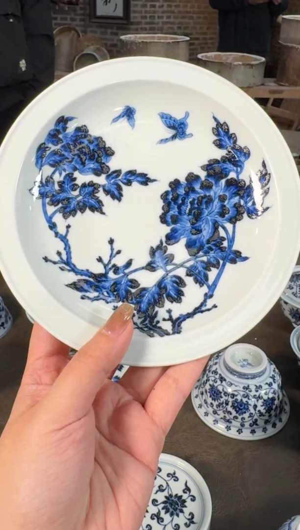 杯子牡丹壶承牡丹壶承