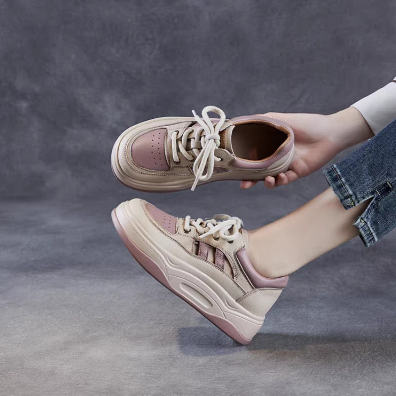 2615新款真皮厚底百搭镂空休闲凉鞋