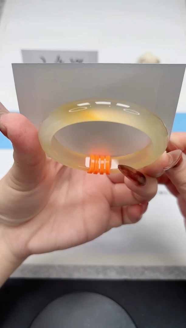 【闪购商品】玛瑙/玉髓手镯未镶嵌87/香槟54.2