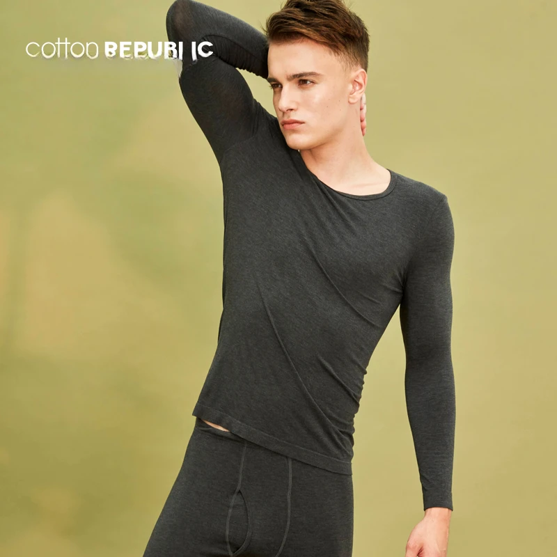 Cotton Republic/棉花共和国男士秋冬款德绒保暖内衣秋衣秋裤