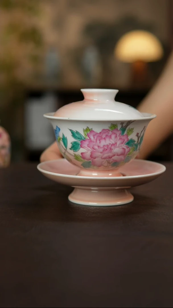 杯景德镇陶瓷杯碗柴烧多人