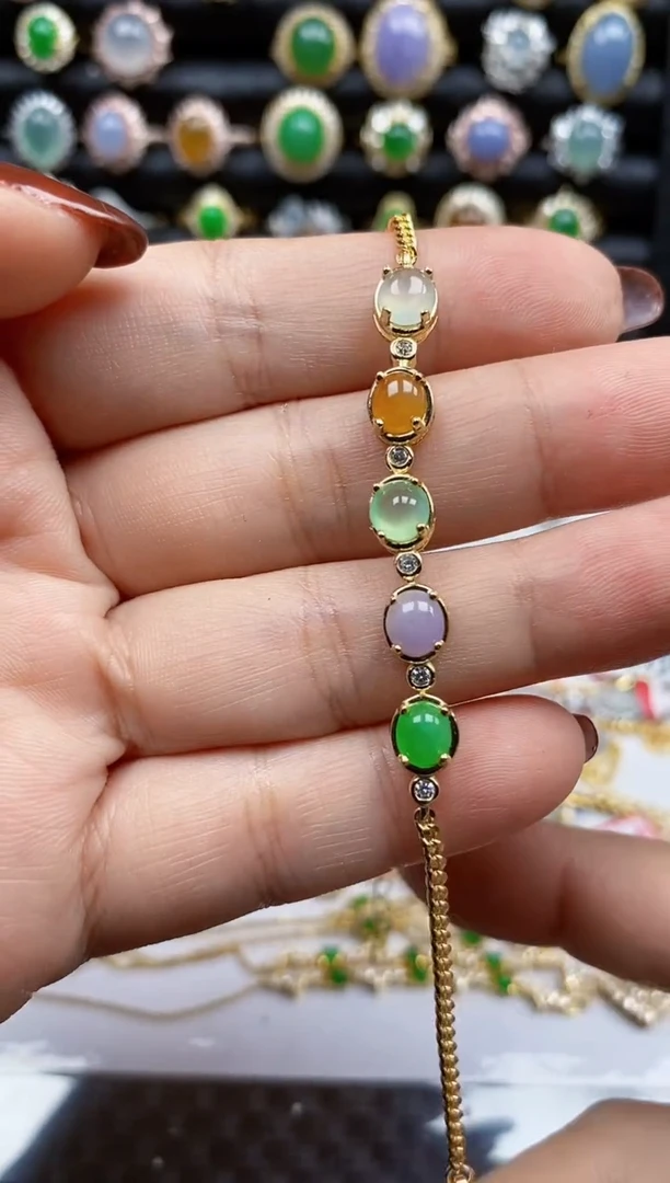 银S925镶嵌戒指翡翠3090