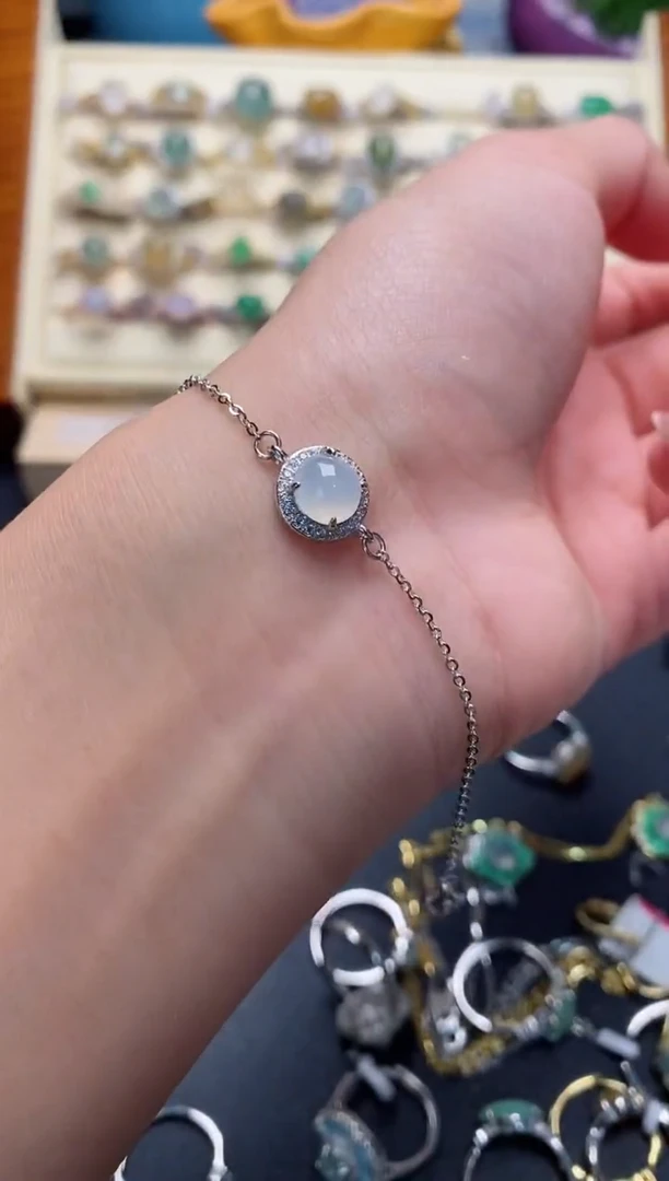 银S925镶嵌戒指翡翠3333333+9