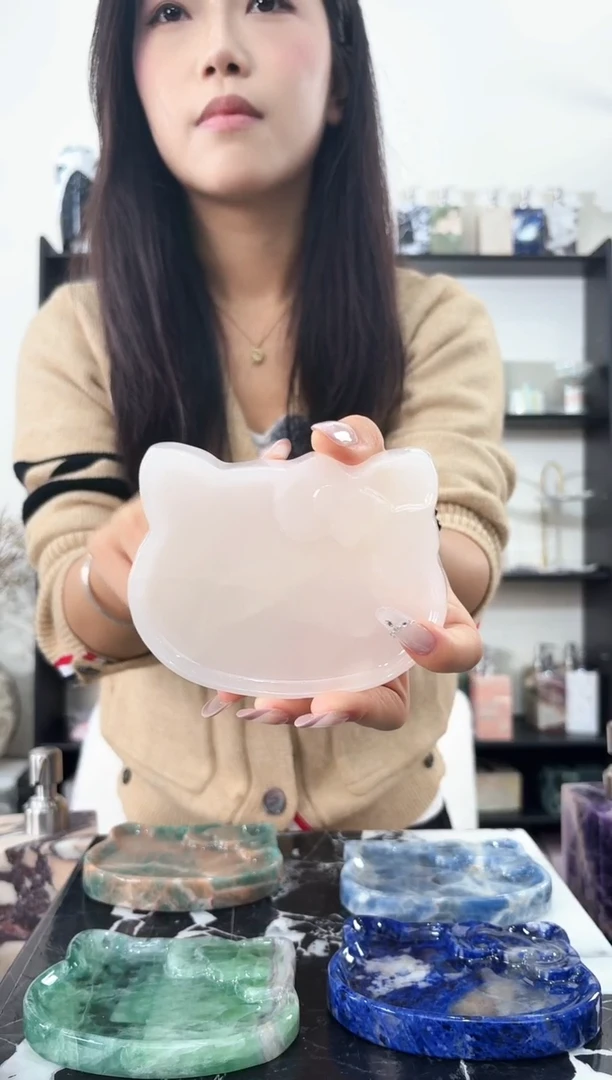 石材粉玉小猫064