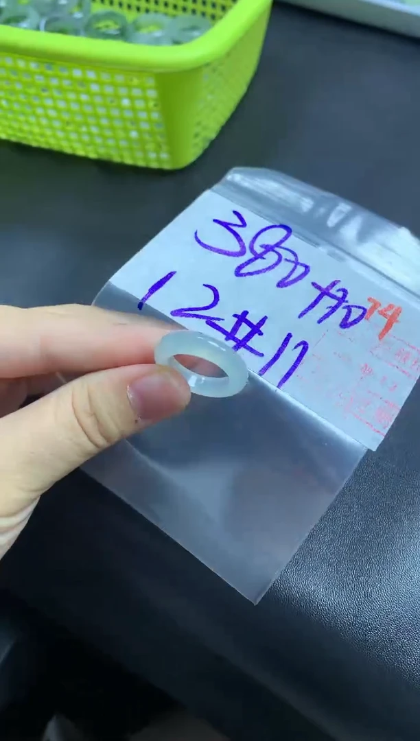未镶嵌定制翡翠戒圈11-12#390毛货需精细抛光