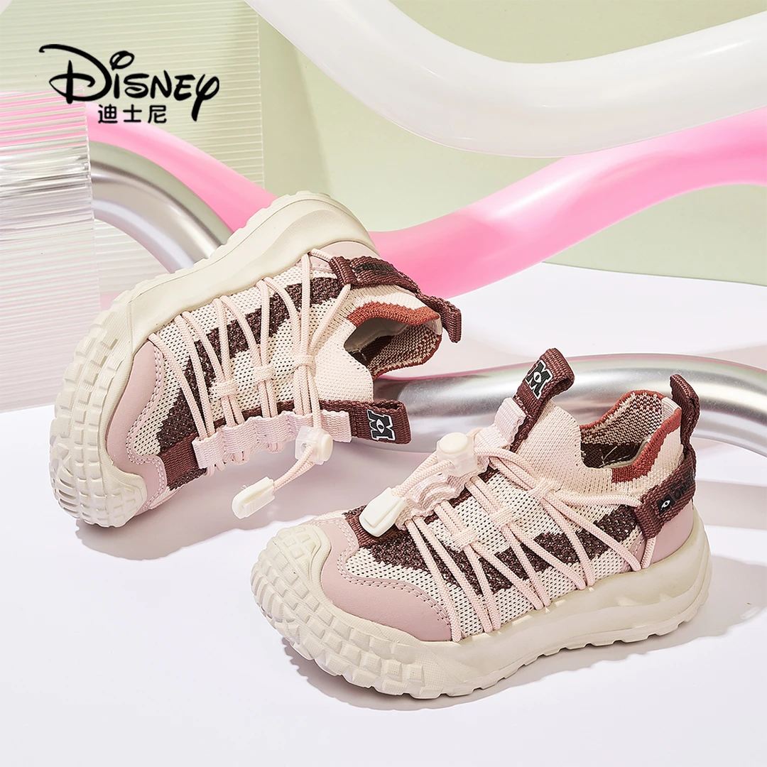迪士尼女童户外跑步鞋轻便透气2025春秋款防滑减震专业儿童跑步鞋