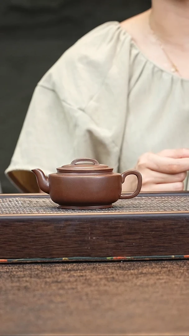 茶壶紫砂小鱼QST大蕴汉瓦  特拼紫泥  180cc