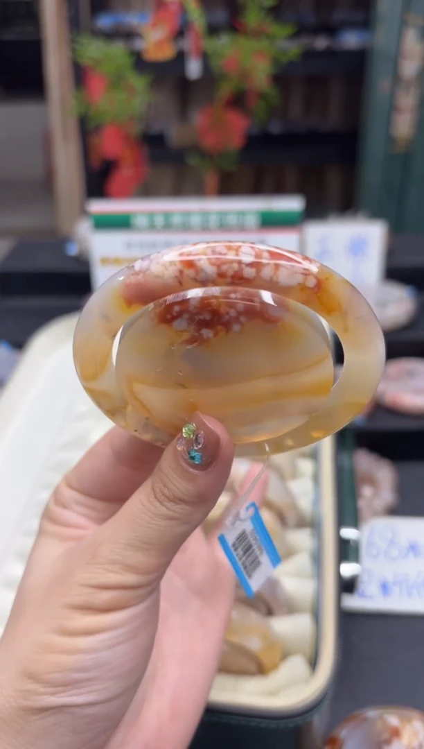 【闪购商品】石英质玉手镯未镶嵌728（56圈赠送镯心）