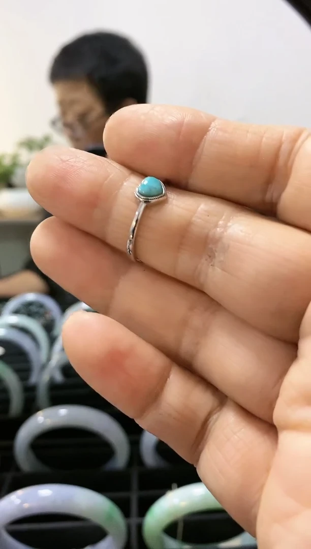 直播间福利款心形戒圈