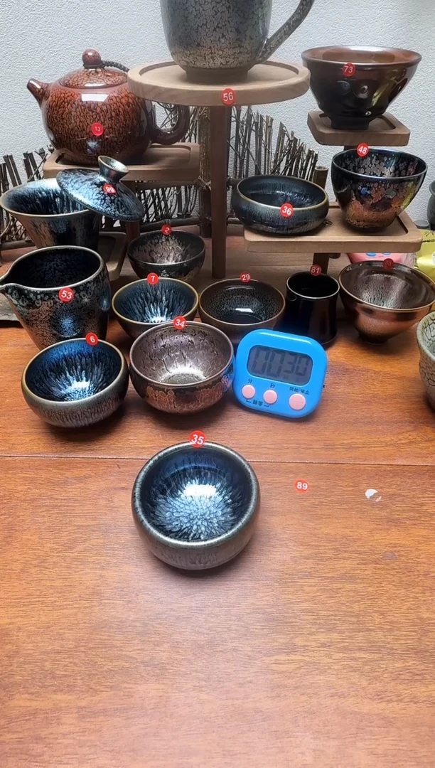 茶盏啤**者35号建盏工匠茶器