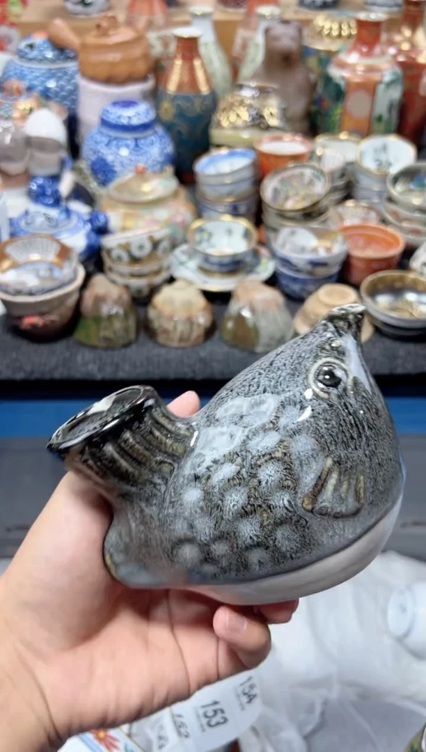 瓷片晴**妹夏目海外回流瓷器中古品。暇