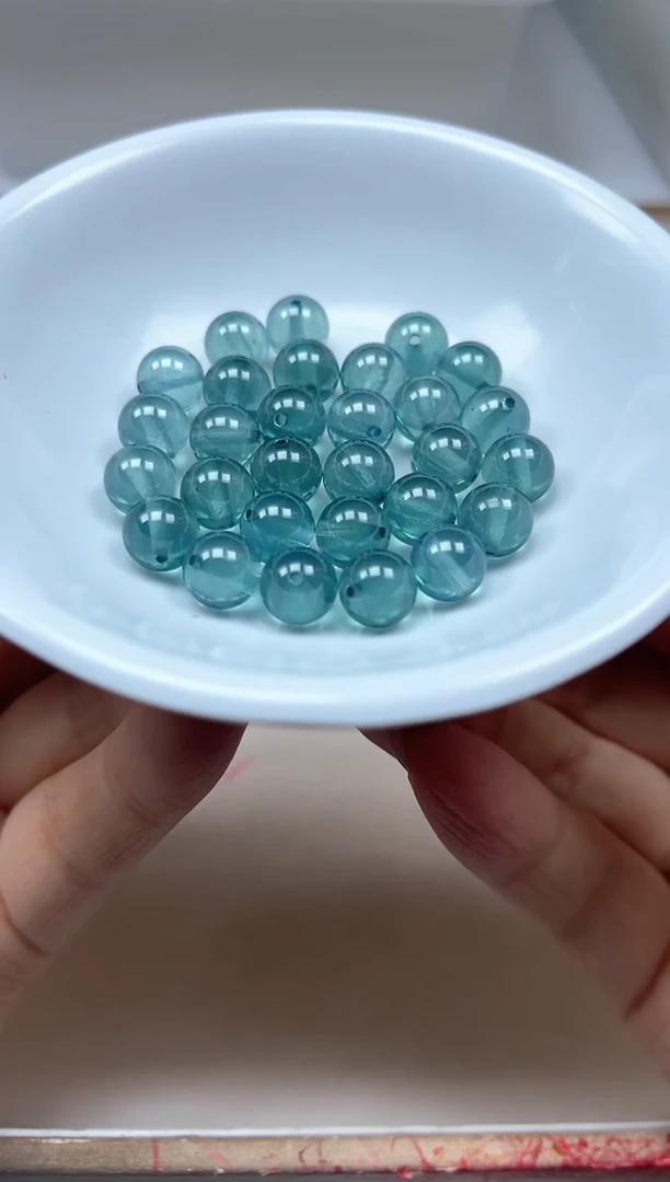 散珠未镶嵌红宝石M462 湖水蓝宝石8mm2个20元