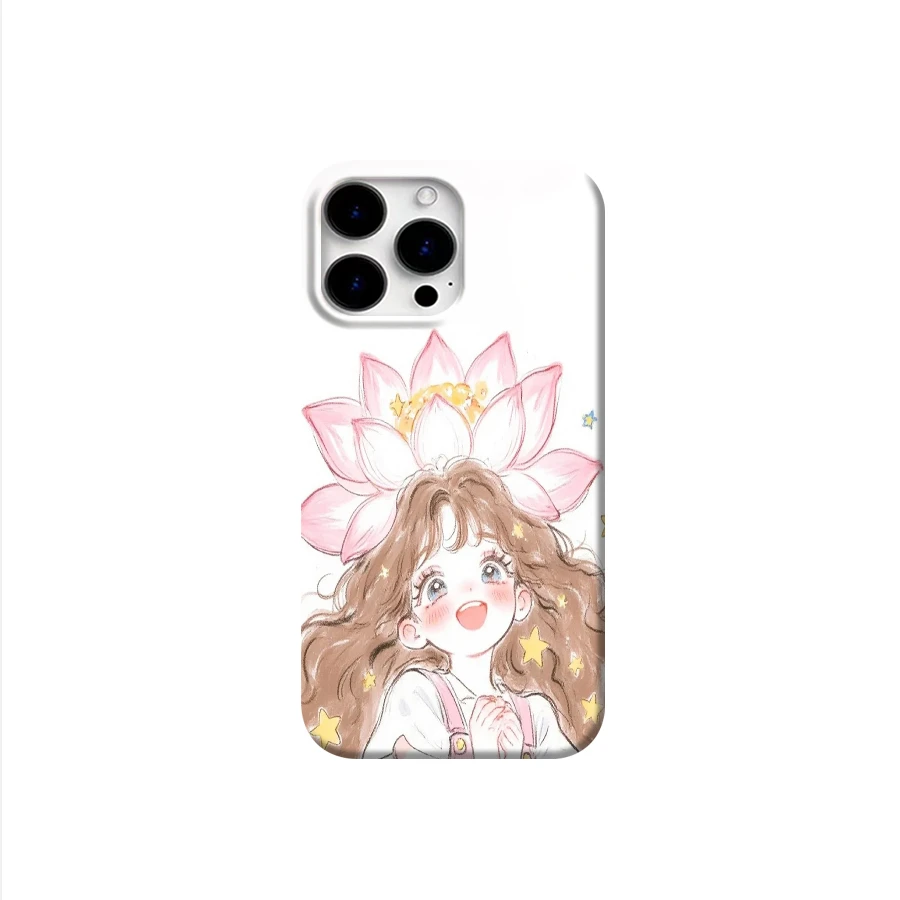 星星女孩适用苹果16promax荣耀华为vivo小米oppo一加mate少女心