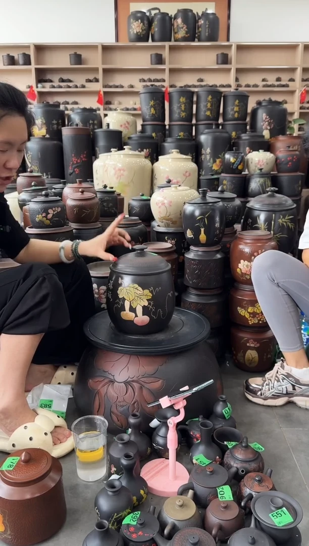 罐完品茶叶罐 龙蛋彩填 505