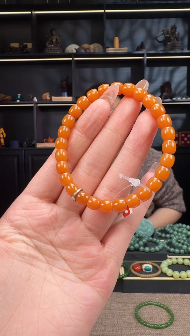 【闪购商品】石英质玉1未镶嵌7mm极致手串