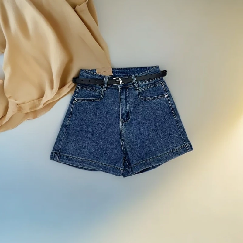 55813牛仔短裤女款时尚百搭简约显瘦牛仔短裤