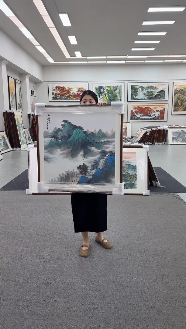 国画手绘  斗方  80*80