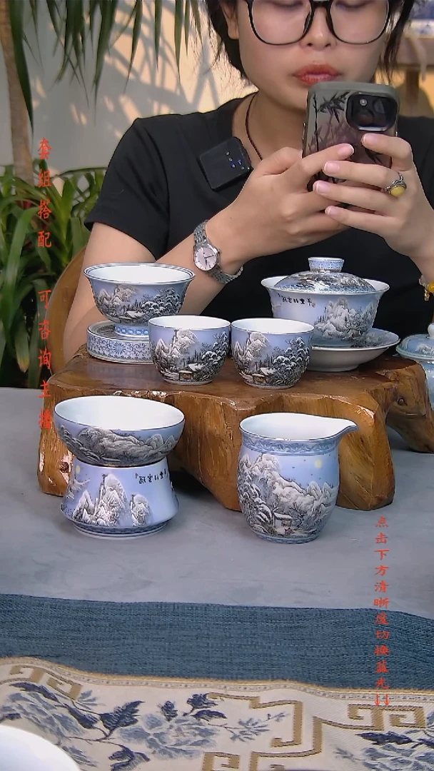 简装家用款7件套 白瓷陶瓷茶具