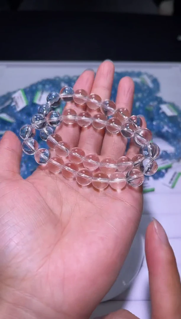 未镶嵌手链水晶J003-10mm白水晶单圈-多样性发其一