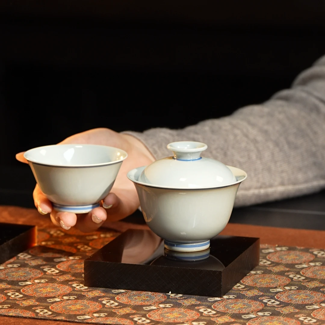 可倚定制粉丝专属  新品首发  超好料青白瓷+木海棠茶盘