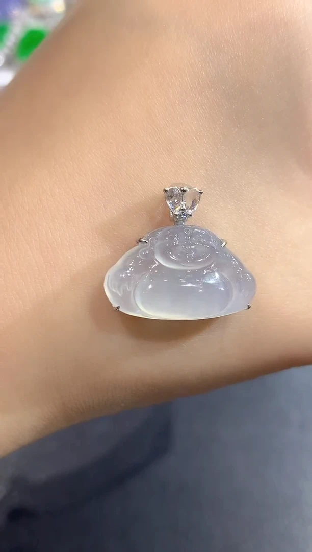 颈饰18K金镶嵌翡翠50-吊坠