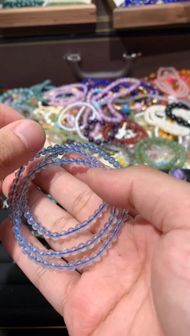 未镶嵌手链海蓝宝石P127