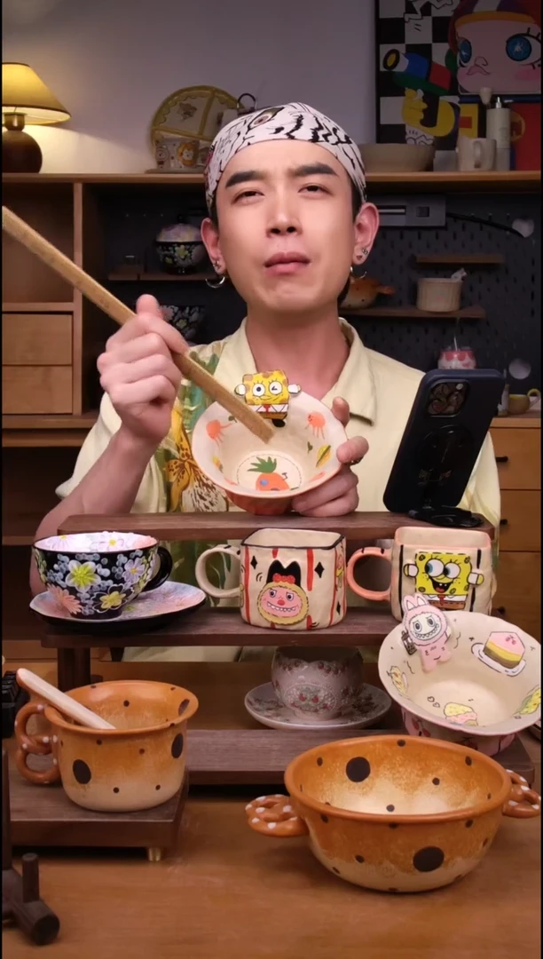 碗景德镇可爱设计师款陶瓷