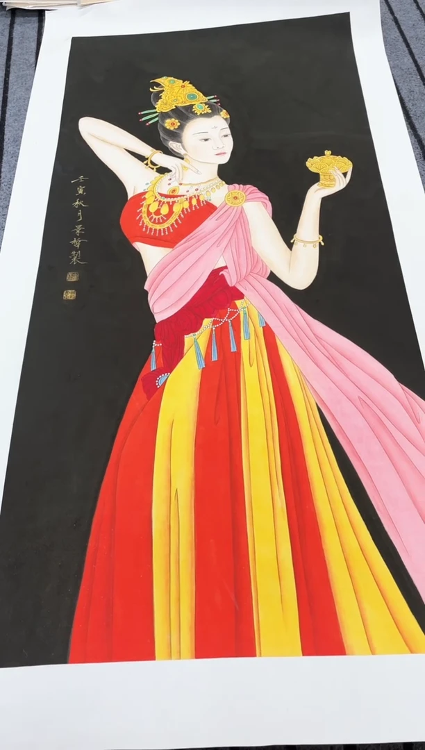 精品国画人物作品