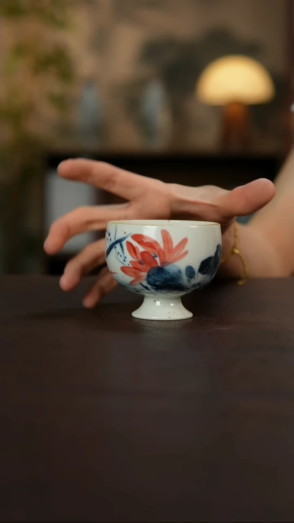 景德镇陶瓷杯碗柴烧多人