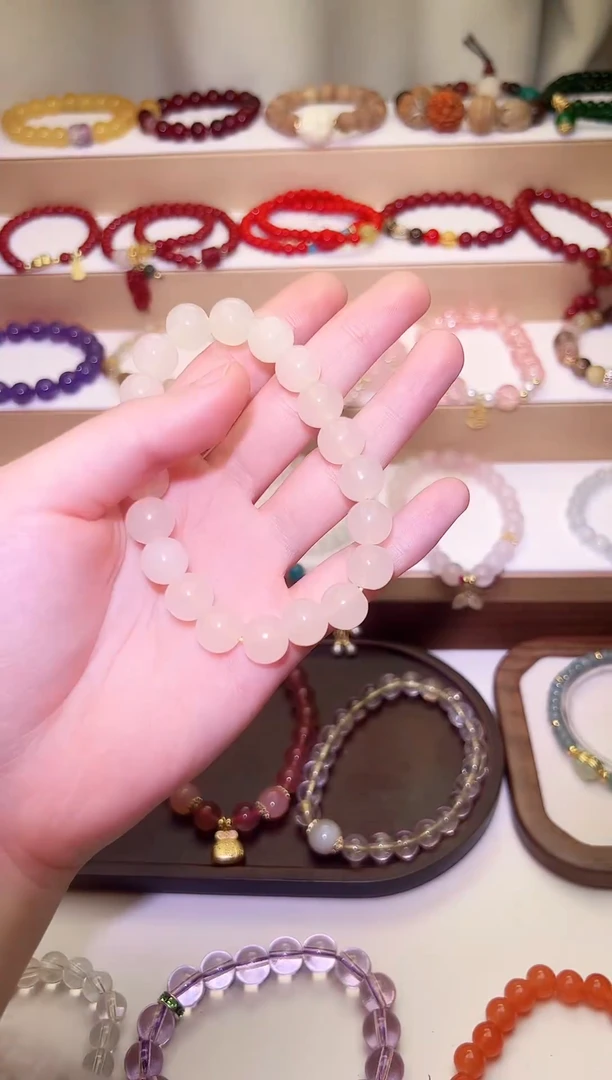 【闪购商品】石英质玉手串未镶嵌米黄手串