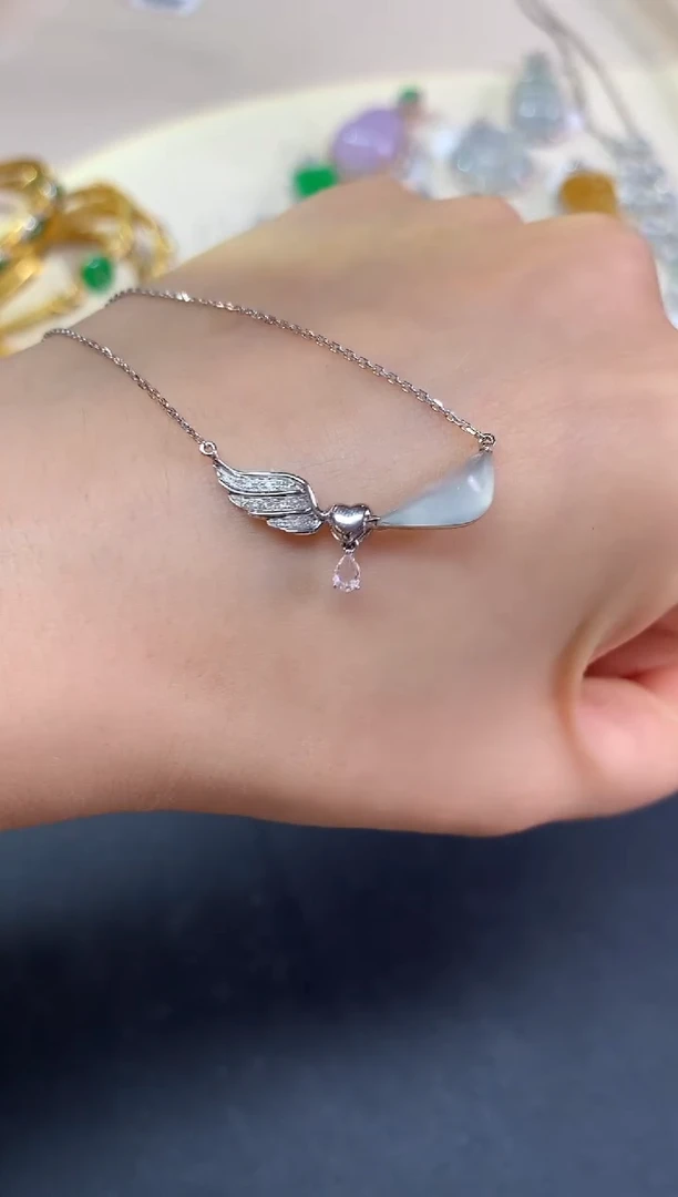 套链18K金镶嵌翡翠套链|3980