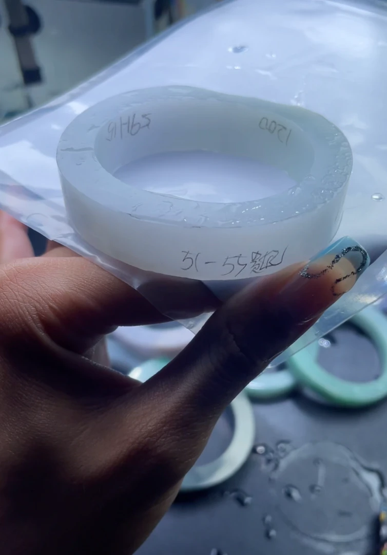 【迪家珠宝】毛胚定制翡翠 白胶胶（定制不退不换）