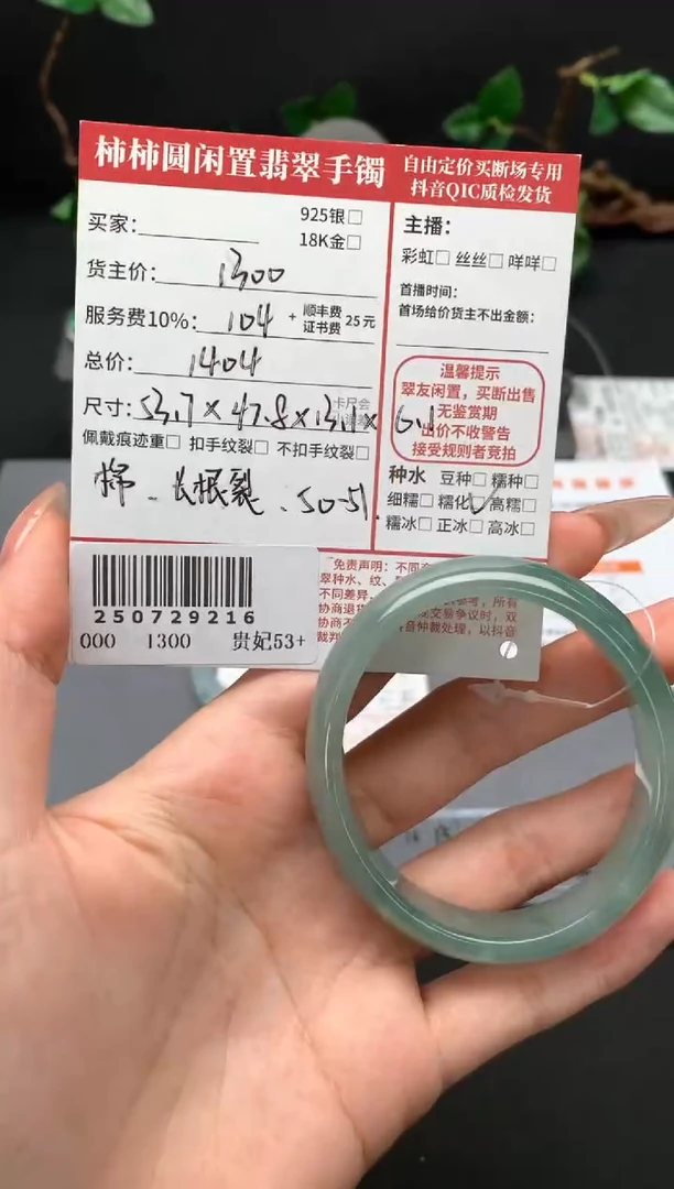 未镶嵌手镯翡翠姐姐250729216