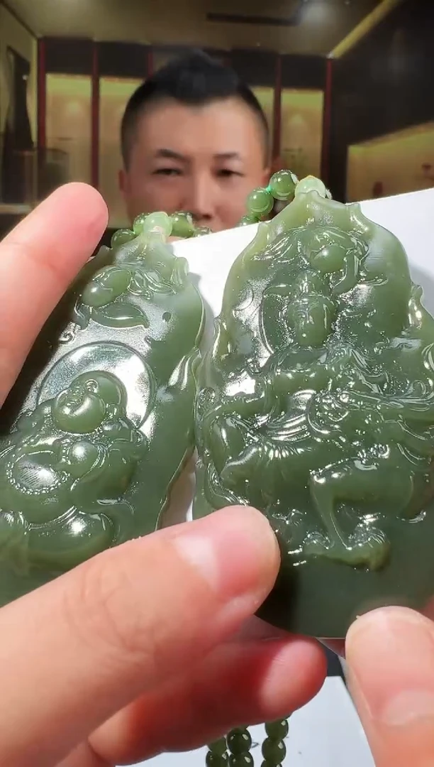 定制和田玉玉静国韵风天然和田玉（拍一发一）