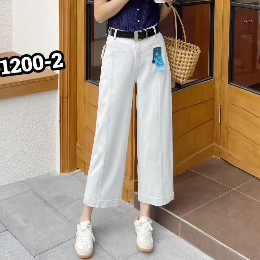 【合肥欢欢】“奶奶裤”夏季超弹柔软薄款舒适直筒九分牛仔裤女71200