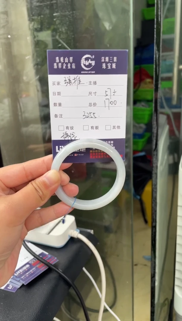 未镶嵌手镯翡翠L 57正圈 3255