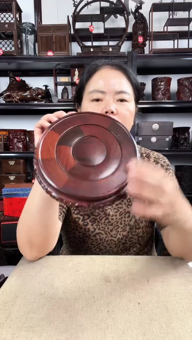 木红旋转18公分老李红木工艺品