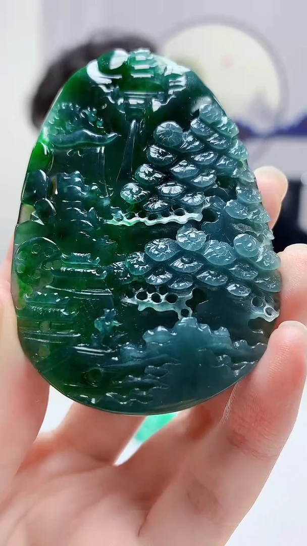 定制翡翠未镶嵌4688zm-毛货赠珠链149