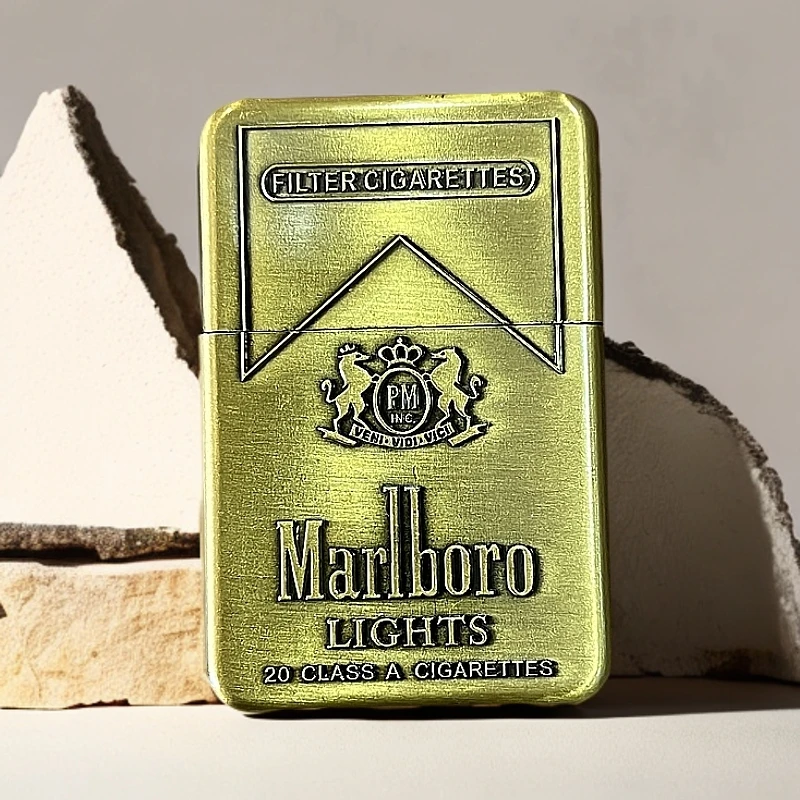 【HH7金】132-经典万宝路打火机（自行加油）-火花优品