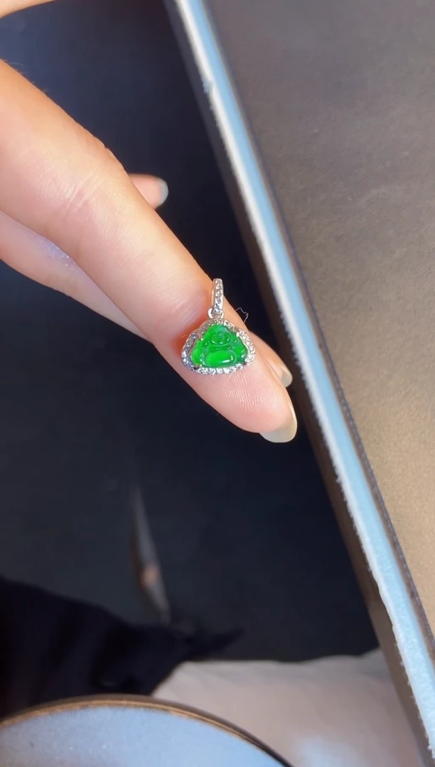 吊坠(不含链)银S925镶嵌翡翠1