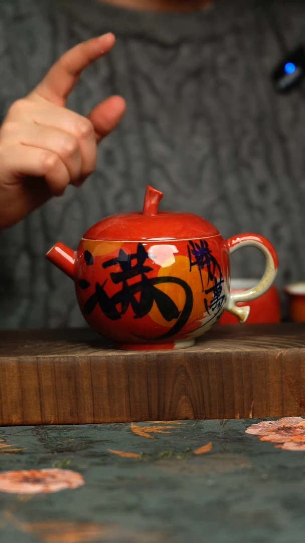 杯釉下彩手工手绘同款陶器