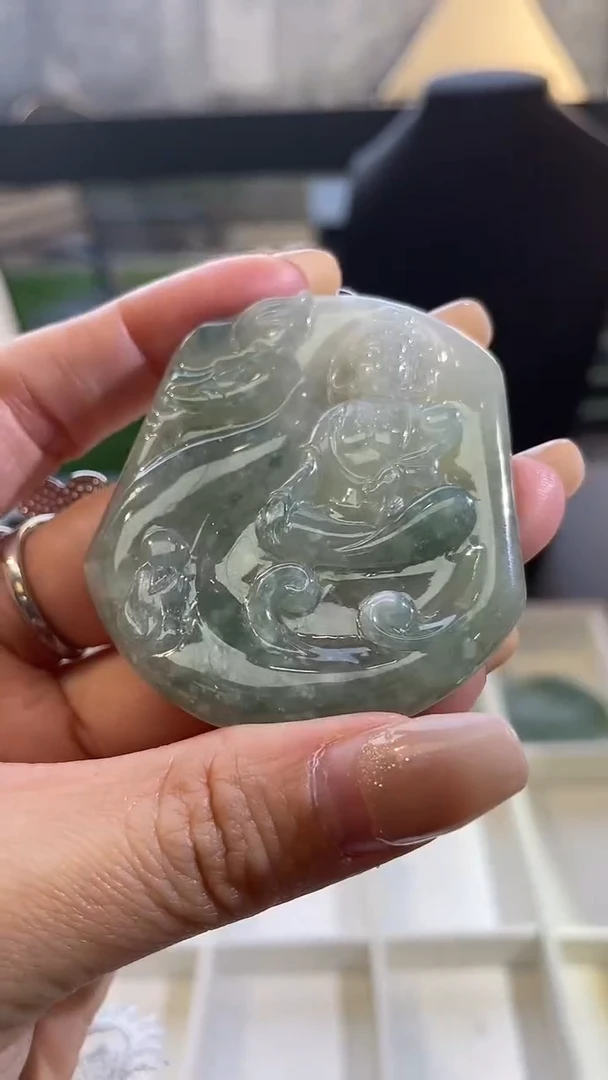 颈饰未镶嵌翡翠br天然A货翡翠GS-8